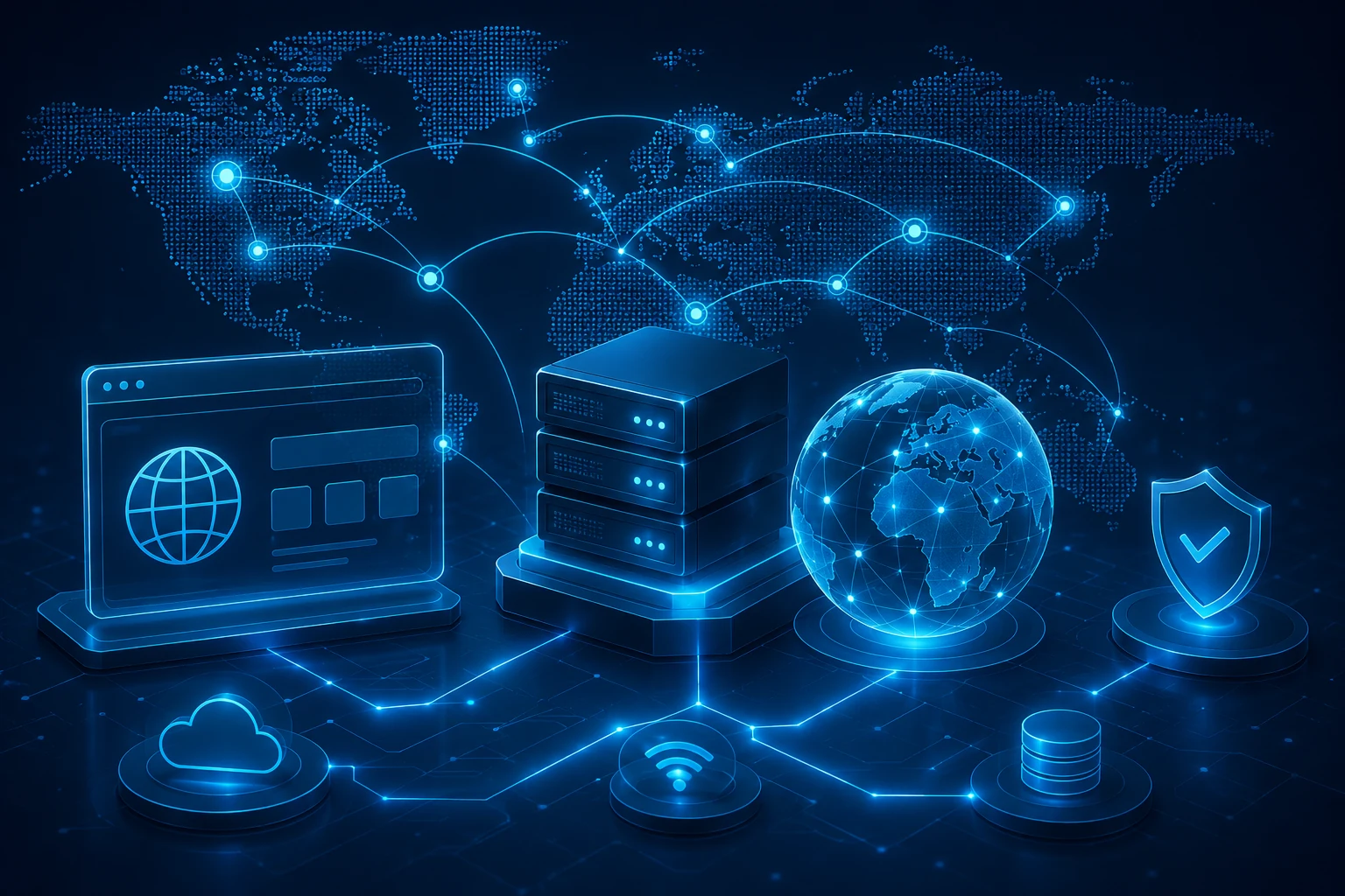 حجز وإدارة النطاقات